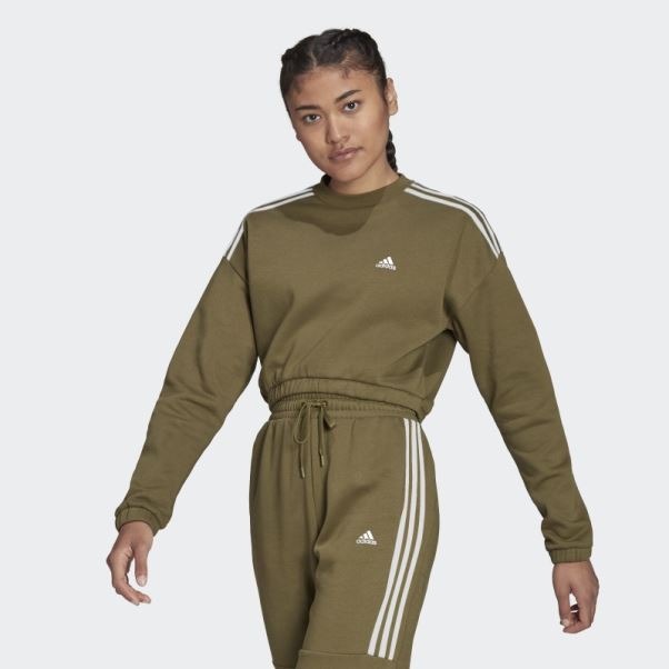 Sweat Ras Du Cou Hyperglam Olive Adidas