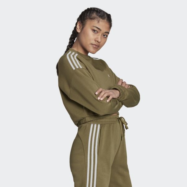 Sweat Ras Du Cou Hyperglam Olive Adidas