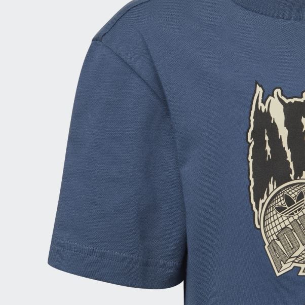 T-shirt Graphique Mode Adidas Acier