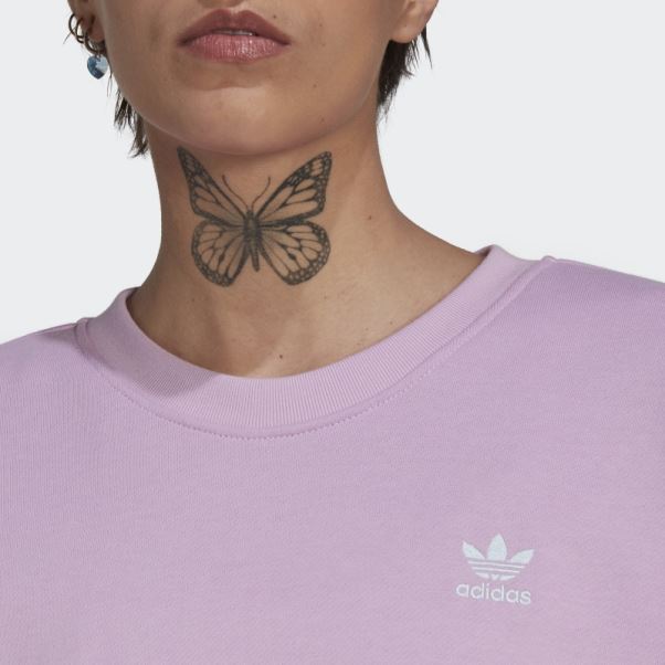 Sweat Graphique Adidas Lilas