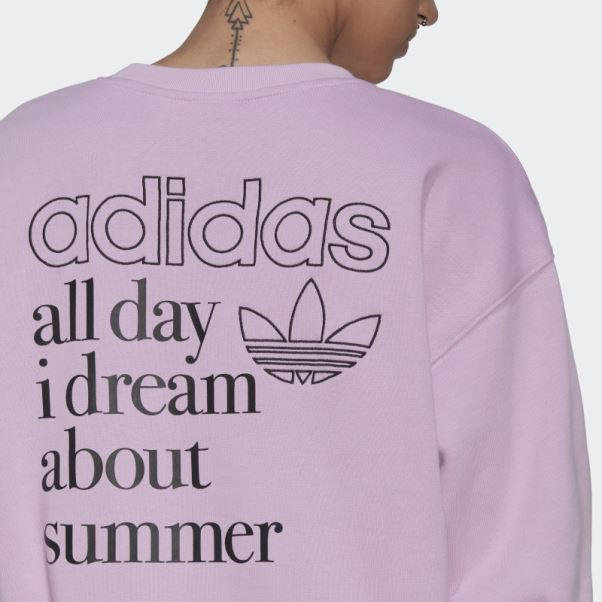Sweat Graphique Adidas Lilas