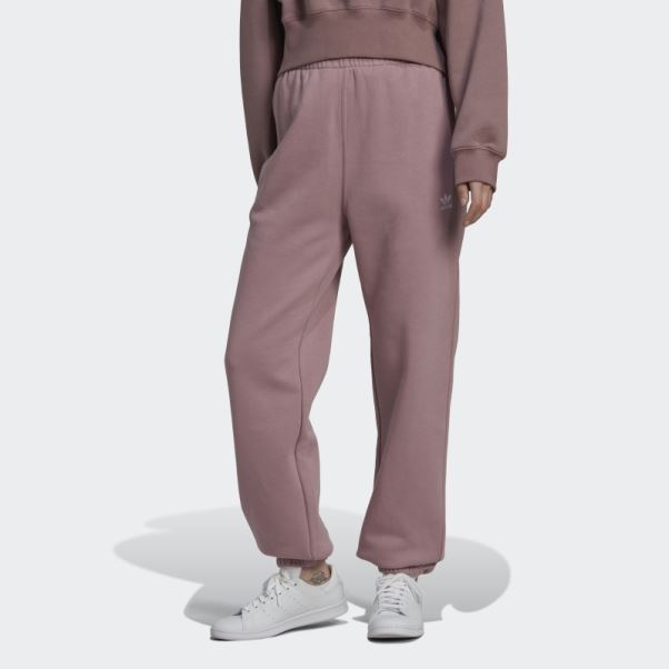 Pantalon De Jogging Adidas Adicolor Essentials Violet En Polaire