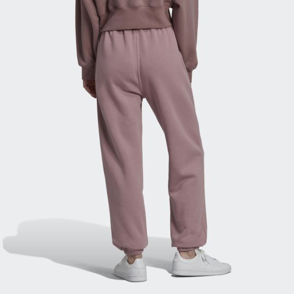 Pantalon De Jogging Adidas Adicolor Essentials Violet En Polaire