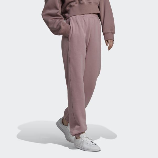 Pantalon De Jogging Adidas Adicolor Essentials Violet En Polaire