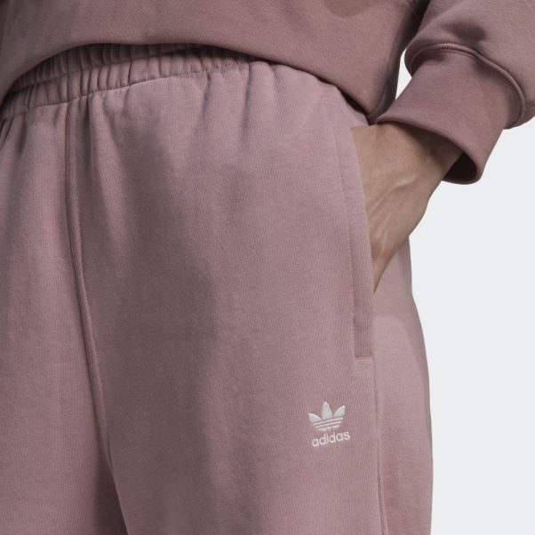 Pantalon De Jogging Adidas Adicolor Essentials Violet En Polaire