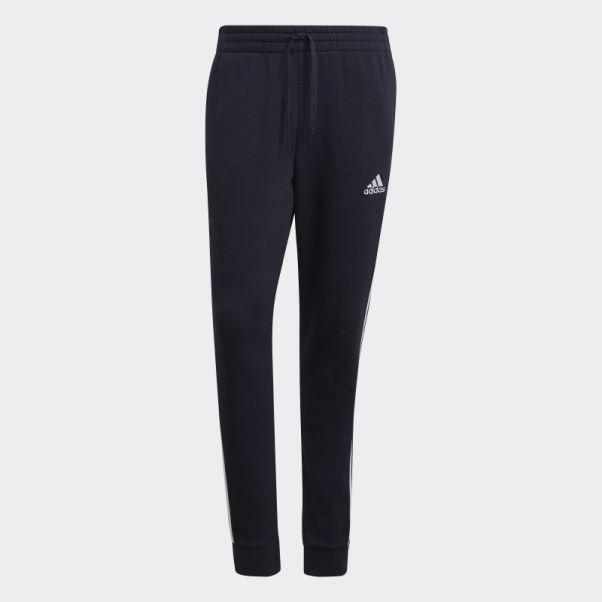 Pantalon Essentials En Molleton à 3 Bandes Et Chevilles Fuselées Adidas Ink