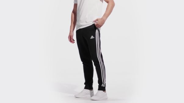 Pantalon Essentials En Molleton à 3 Bandes Et Chevilles Fuselées Adidas Ink