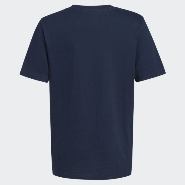 Tee Shirt Deux Tons Bos Adidas Bleu Marine