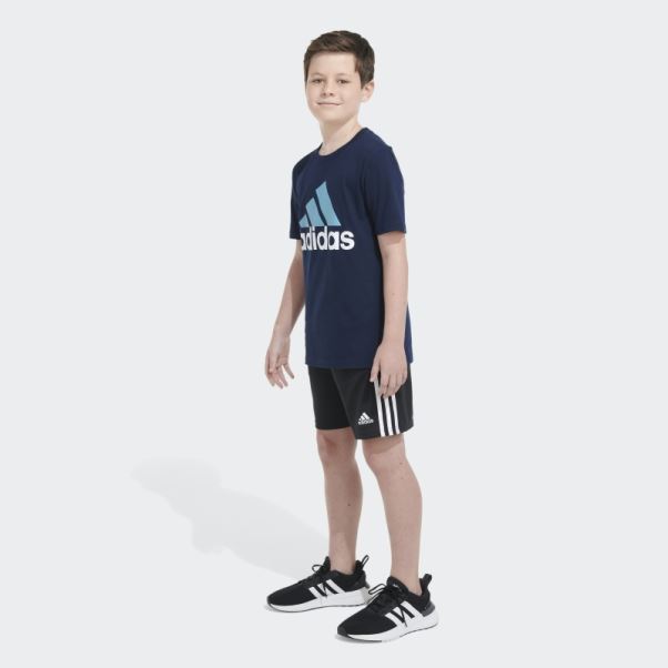 Tee Shirt Deux Tons Bos Adidas Bleu Marine