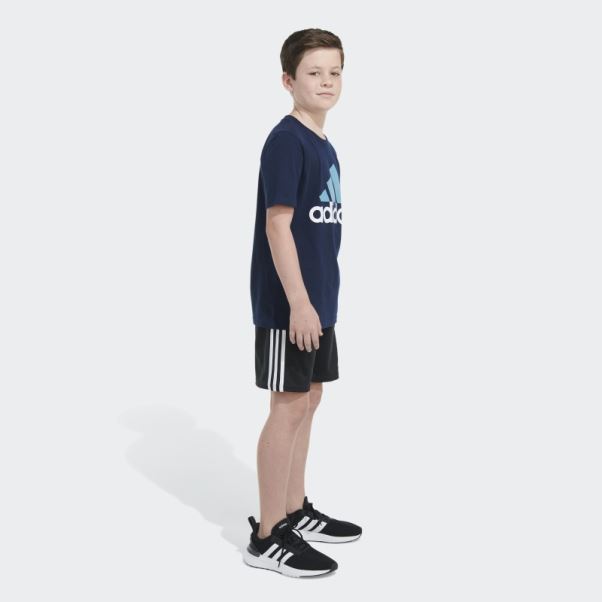 Tee Shirt Deux Tons Bos Adidas Bleu Marine