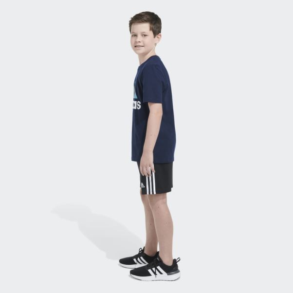 Tee Shirt Deux Tons Bos Adidas Bleu Marine