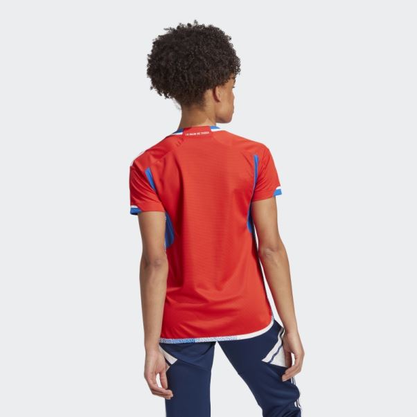Maillot Domicile Chili 22 Adidas Rouge