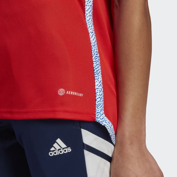 Maillot Domicile Chili 22 Adidas Rouge