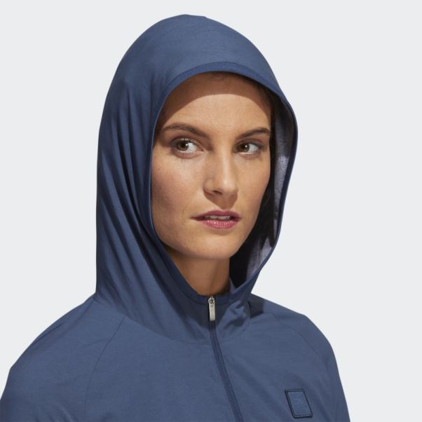Adidas Sweat à Capuche Doublé Wind.rdy Bleu Marine