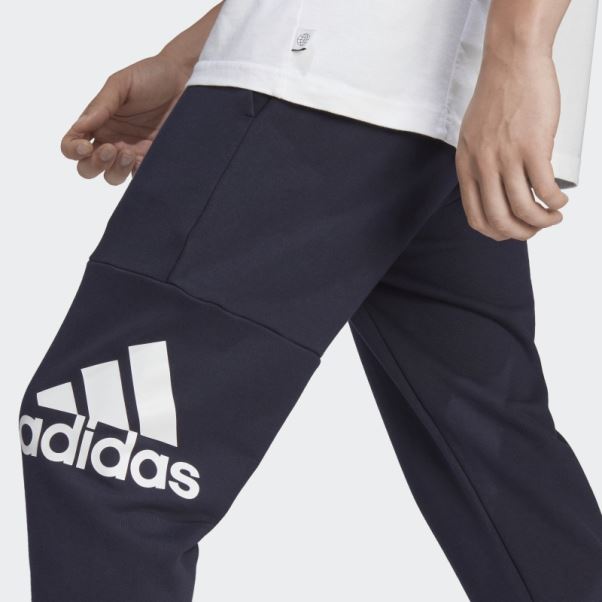 Pantalon Adidas Essentials En Tissu éponge Avec Logo Aux Poignets Fuselés Encre