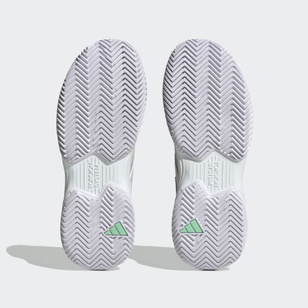 Adidas Aube Courtjam Control Chaussures De Tennis Bleu