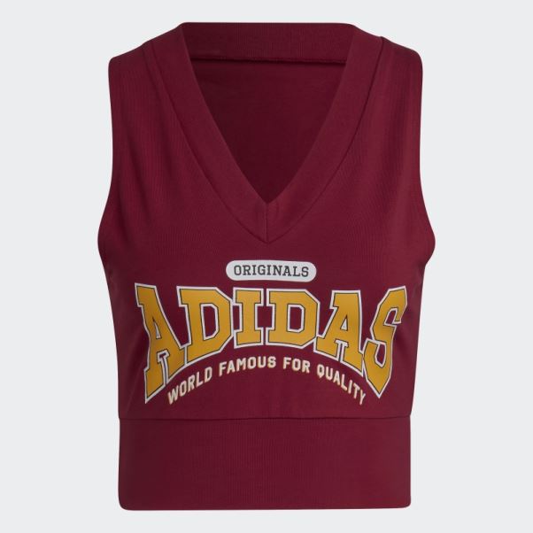 Adidas Originals Class Of 72 Crop Vest Bordeaux Fashion
