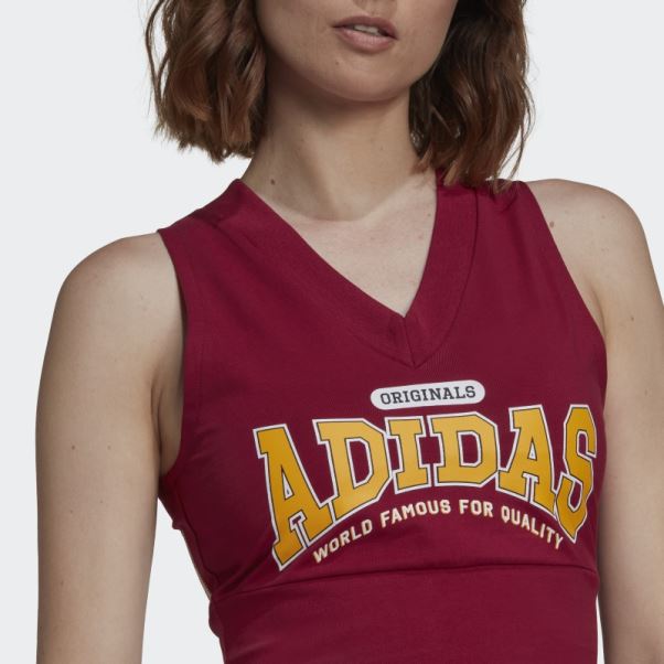 Adidas Originals Class Of 72 Crop Vest Bordeaux Fashion