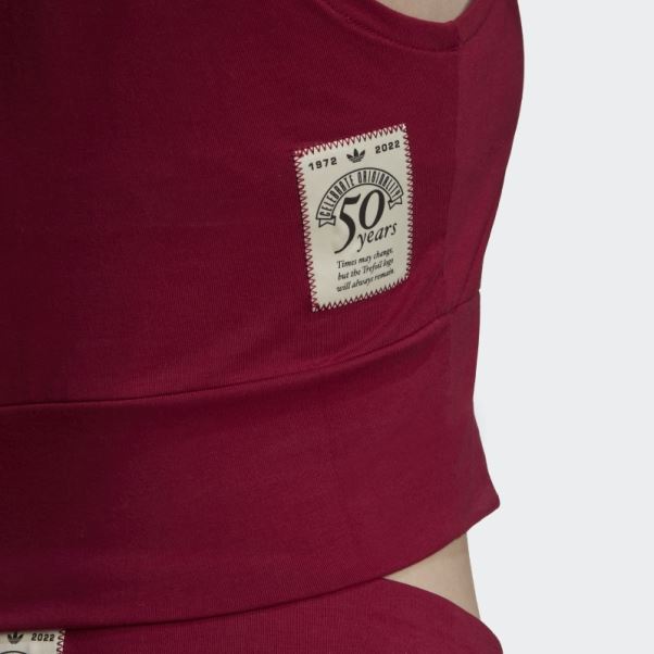 Adidas Originals Class Of 72 Crop Vest Bordeaux Fashion