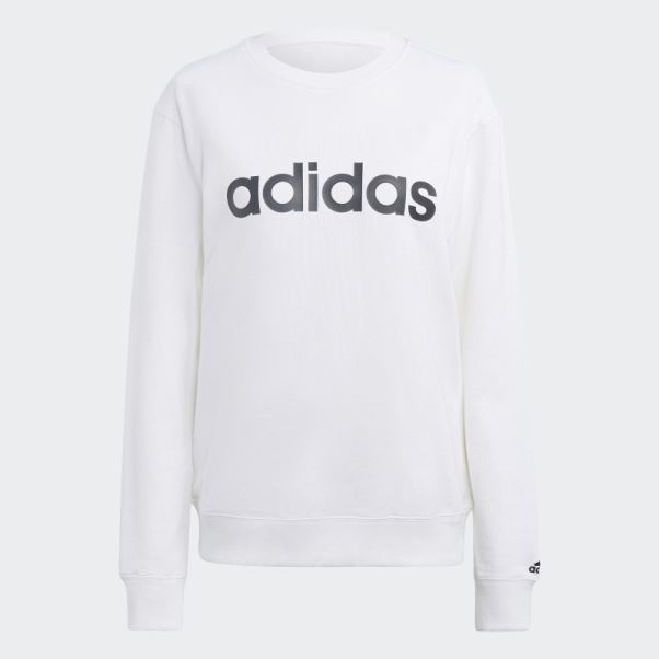 Sweat Adidas Essentials Linear French Terry Blanc