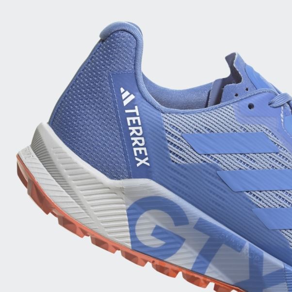 Bleu Terrex Agravic Flux Gore-tex Trail Chaussures De Course 2.0 Adidas