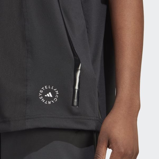 Adidas By Stella Mccartney Truepace Running Loose T-shirt Noir Mode
