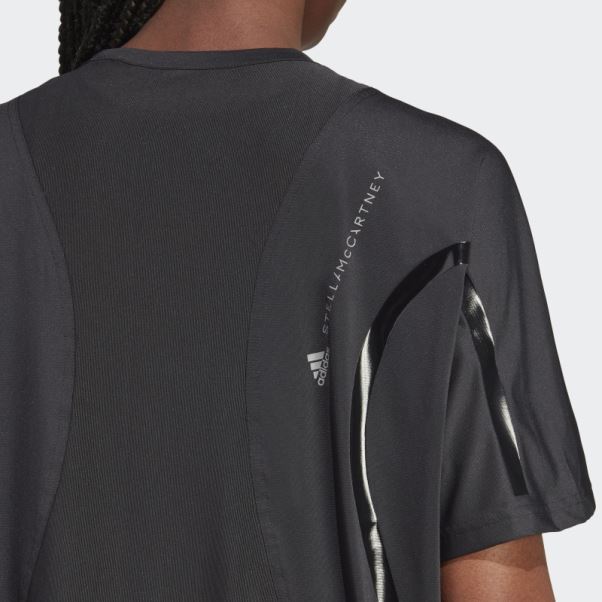 Adidas By Stella Mccartney Truepace Running Loose T-shirt Noir Mode