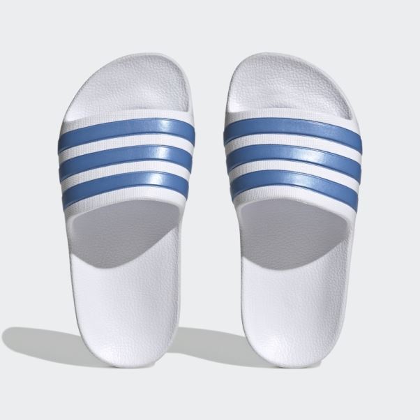 Adidas Adilette Aqua Slides Bleu Met