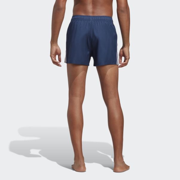 Adidas 3-stripes Clx Short De Bain Blanc
