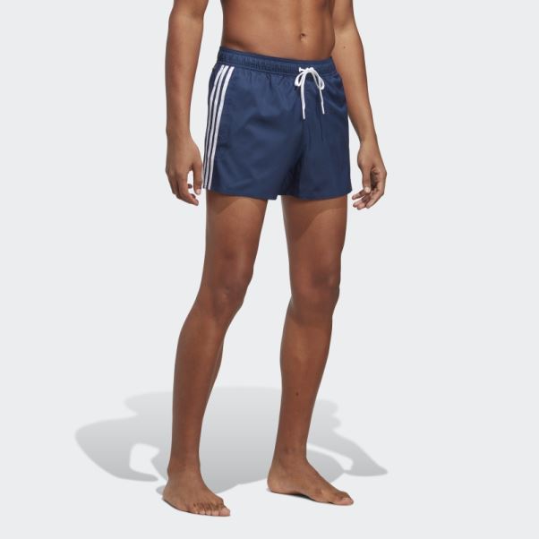 Adidas 3-stripes Clx Short De Bain Blanc