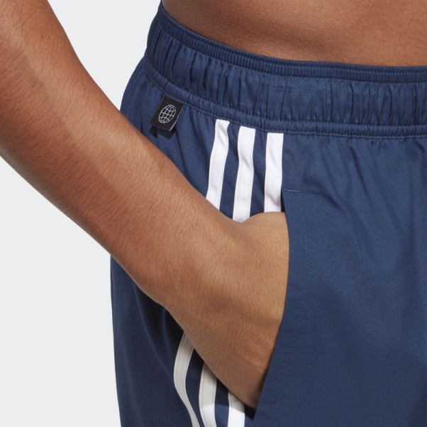 Adidas 3-stripes Clx Short De Bain Blanc