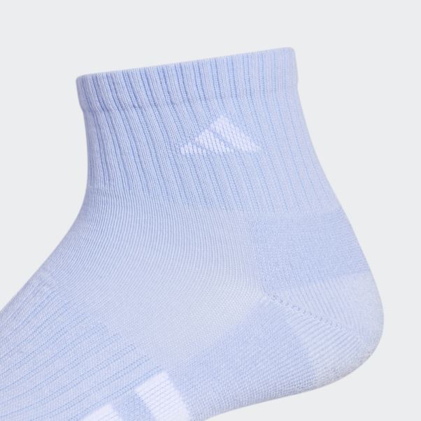 Adidas Chaussettes Matelassées Color Quarter 3 Paires Bleu Aube