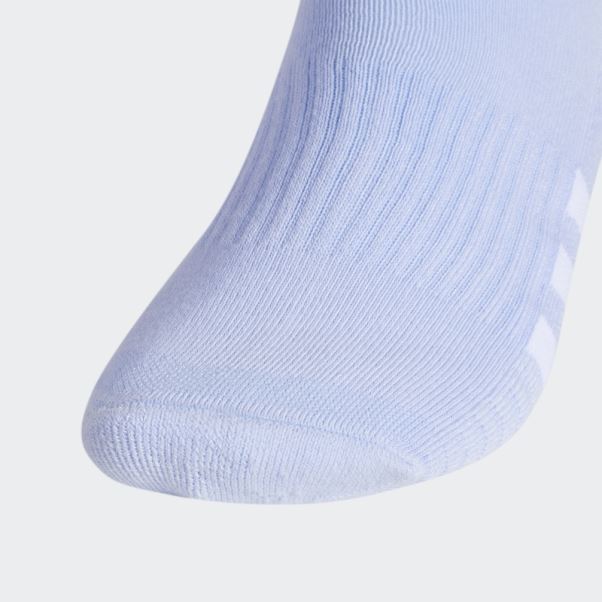 Adidas Chaussettes Matelassées Color Quarter 3 Paires Bleu Aube