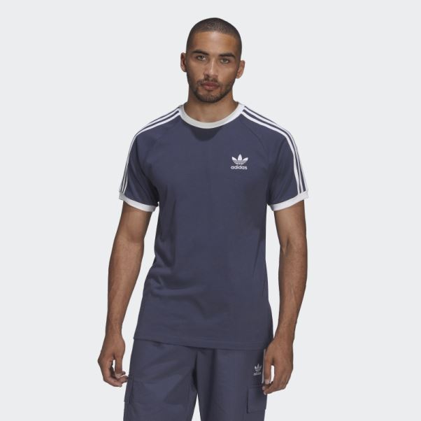 T-shirt à 3 Bandes Adicolor Classics Bleu Marine Adidas