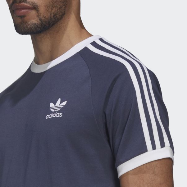 T-shirt à 3 Bandes Adicolor Classics Bleu Marine Adidas
