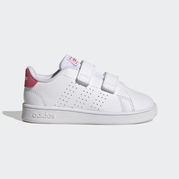 Adidas Avantage Lifestyle Court Deux Chaussures Auto-agrippantes Rose Réel
