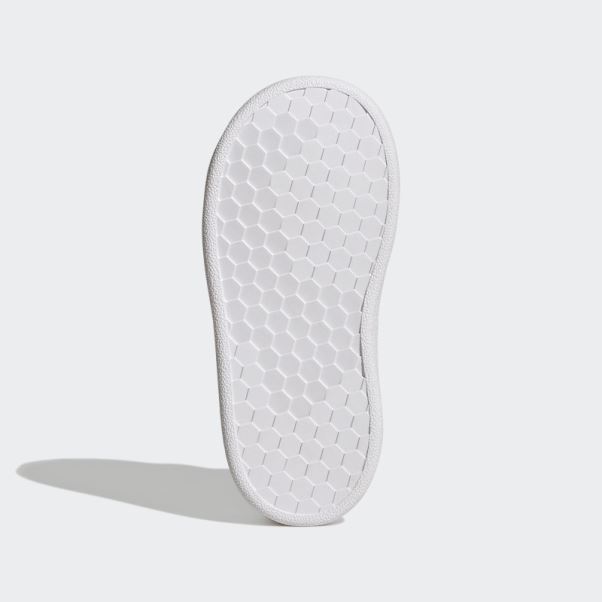 Adidas Avantage Lifestyle Court Deux Chaussures Auto-agrippantes Rose Réel