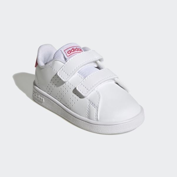 Adidas Avantage Lifestyle Court Deux Chaussures Auto-agrippantes Rose Réel