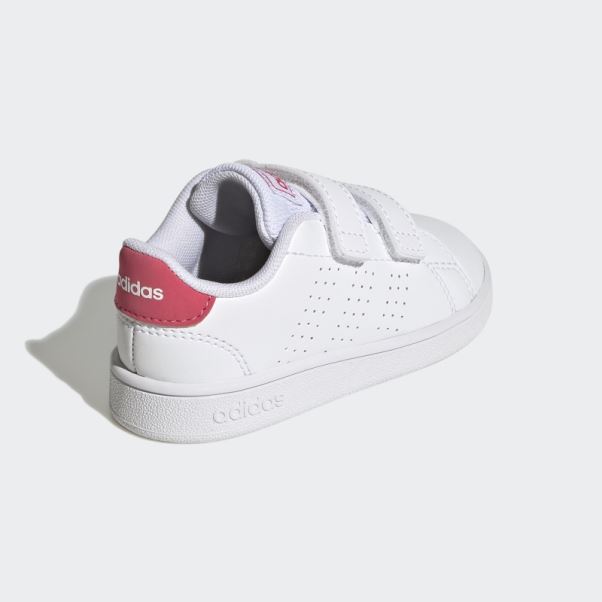 Adidas Avantage Lifestyle Court Deux Chaussures Auto-agrippantes Rose Réel