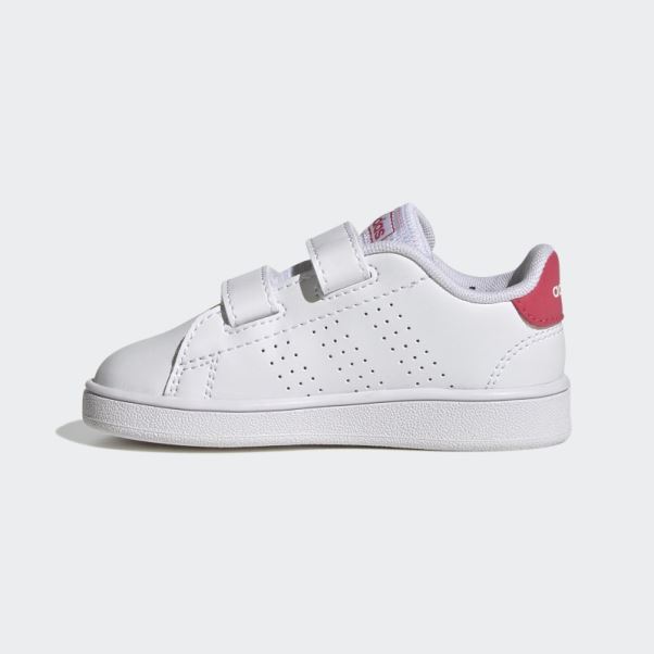 Adidas Avantage Lifestyle Court Deux Chaussures Auto-agrippantes Rose Réel