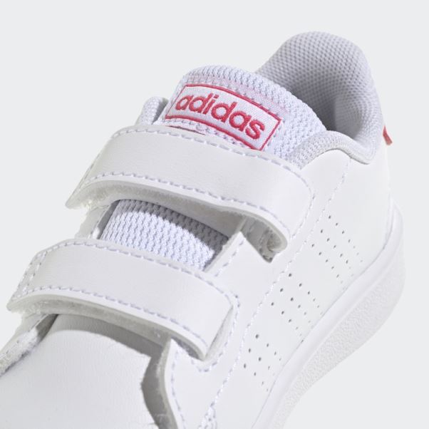 Adidas Avantage Lifestyle Court Deux Chaussures Auto-agrippantes Rose Réel