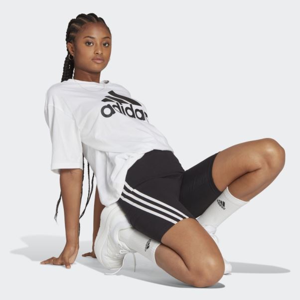 Future Icons Short De Vélo à 3 Bandes Adidas Noir