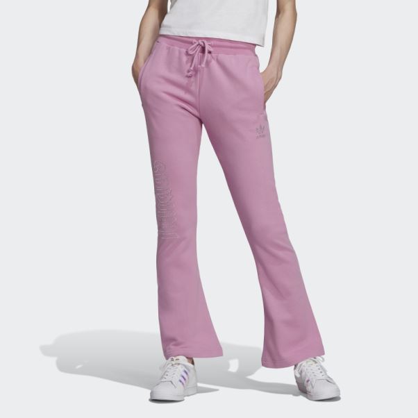 Adidas 2000 Luxe Pantalon De Survêtement à Ourlet Ouvert Orchid Fashion