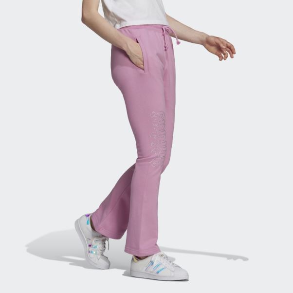Adidas 2000 Luxe Pantalon De Survêtement à Ourlet Ouvert Orchid Fashion