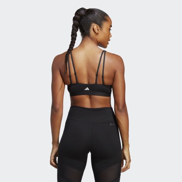 Adidas Soutien-gorge Léger D'entraînement Noir