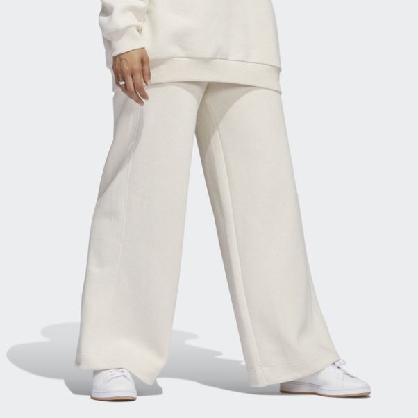 Pantalon Large En Polaire All Szn Ecru Tint Mel Adidas