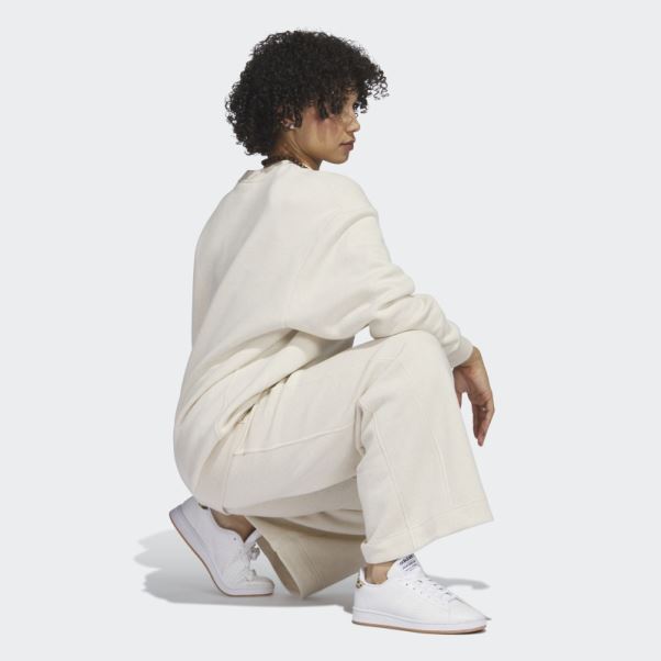 Pantalon Large En Polaire All Szn Ecru Tint Mel Adidas