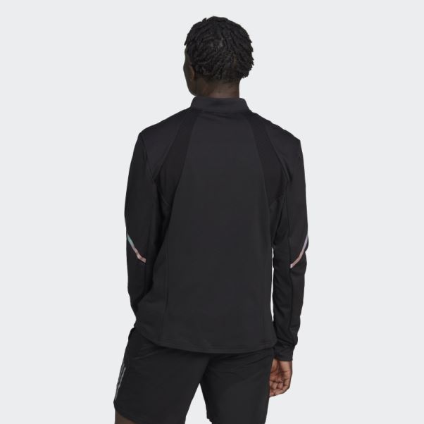 Veste En Maille à Fermeture éclair Pour Tous Les Jours Adidas Noir