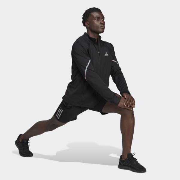 Veste En Maille à Fermeture éclair Pour Tous Les Jours Adidas Noir