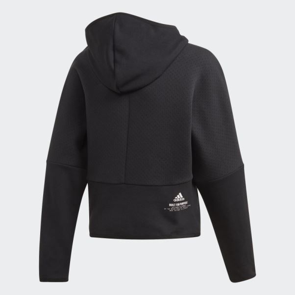 Adidas Z.n.e. Sweat à Capuche Ample Zippé Noir Fashion